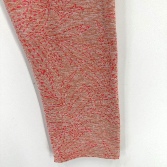 Beyond Yoga Leggings Womens Pull On Cropped Stretch Pattern Coral S - Picture 3 of 10